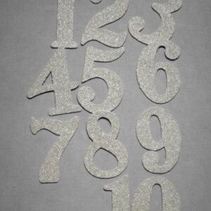 BHLDN Wendy Addison Glitter Table Number 1-10